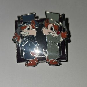 Chip and Dale Detective Disney Enamel Pin